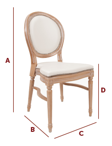 Band International - Wedding and Banqueting Chairs - The Triomphe Dimensions